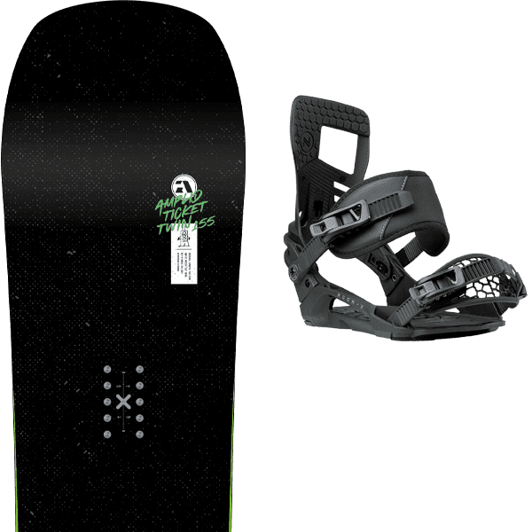 AMPLID TICKET TWIN + NIDECKER MUON-X BLACK