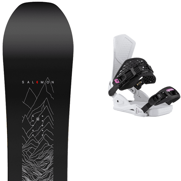 SALOMON SIGHT + DRAKE SUPER SPORT WHITE/BLACK