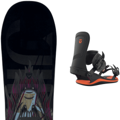 ROSSIGNOL JIBSAW WIDE + UNION ULTRA BLACK ORANGE